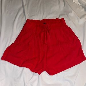 Red shorts